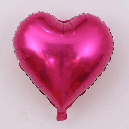 Aluminiumfolienballon Herzform 18 Zoll – Herzballon ca. 40 x 36 cm – Folienballon für Hochzeit, Valentinstag & Deko – ungefüllt