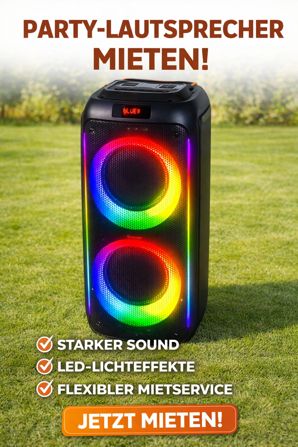 Party Lautsprecher - Tagesmiete | ideal für Events & Feiern