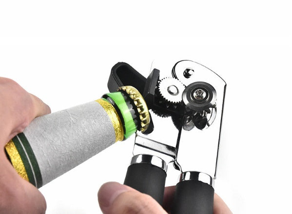 Manueller Dosenöffner Schwarz – Robuster Küchenhelfer aus Edelstahl & ABS