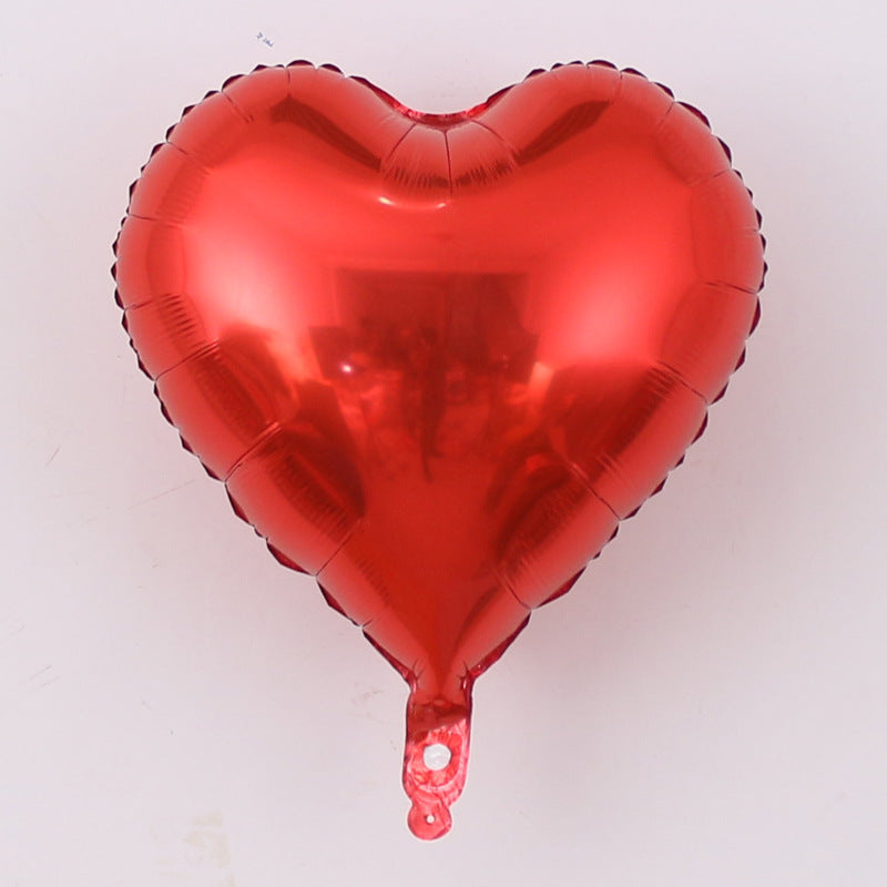 Aluminiumfolienballon Herzform 18 Zoll – Herzballon ca. 40 x 36 cm – Folienballon für Hochzeit, Valentinstag & Deko – ungefüllt