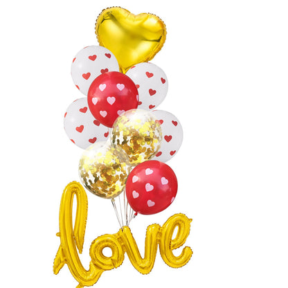 Love Luftballon Set – Romantische Deko-Ballons für Hochzeit, Valentinstag, Verlobung & Geburtstag