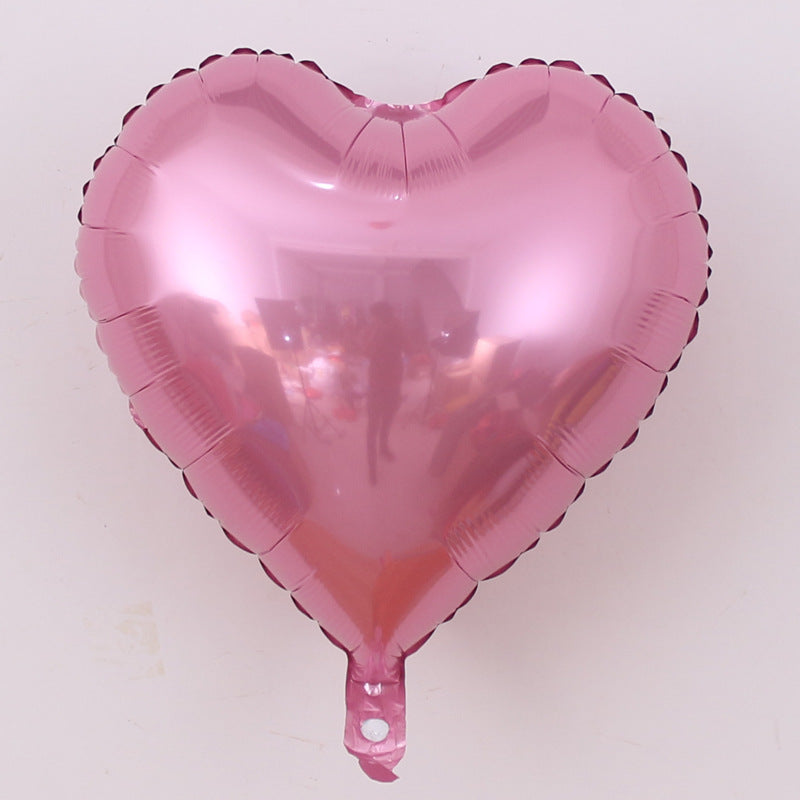 Aluminiumfolienballon Herzform 18 Zoll – Herzballon ca. 40 x 36 cm – Folienballon für Hochzeit, Valentinstag & Deko – ungefüllt