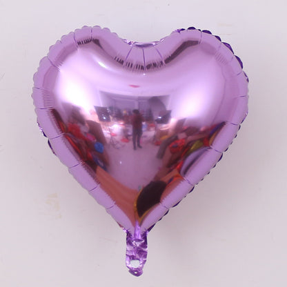 Aluminiumfolienballon Herzform 18 Zoll – Herzballon ca. 40 x 36 cm – Folienballon für Hochzeit, Valentinstag & Deko – ungefüllt