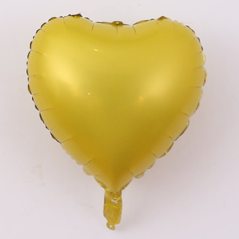 Aluminiumfolienballon Herzform 18 Zoll – Herzballon ca. 40 x 36 cm – Folienballon für Hochzeit, Valentinstag & Deko – ungefüllt