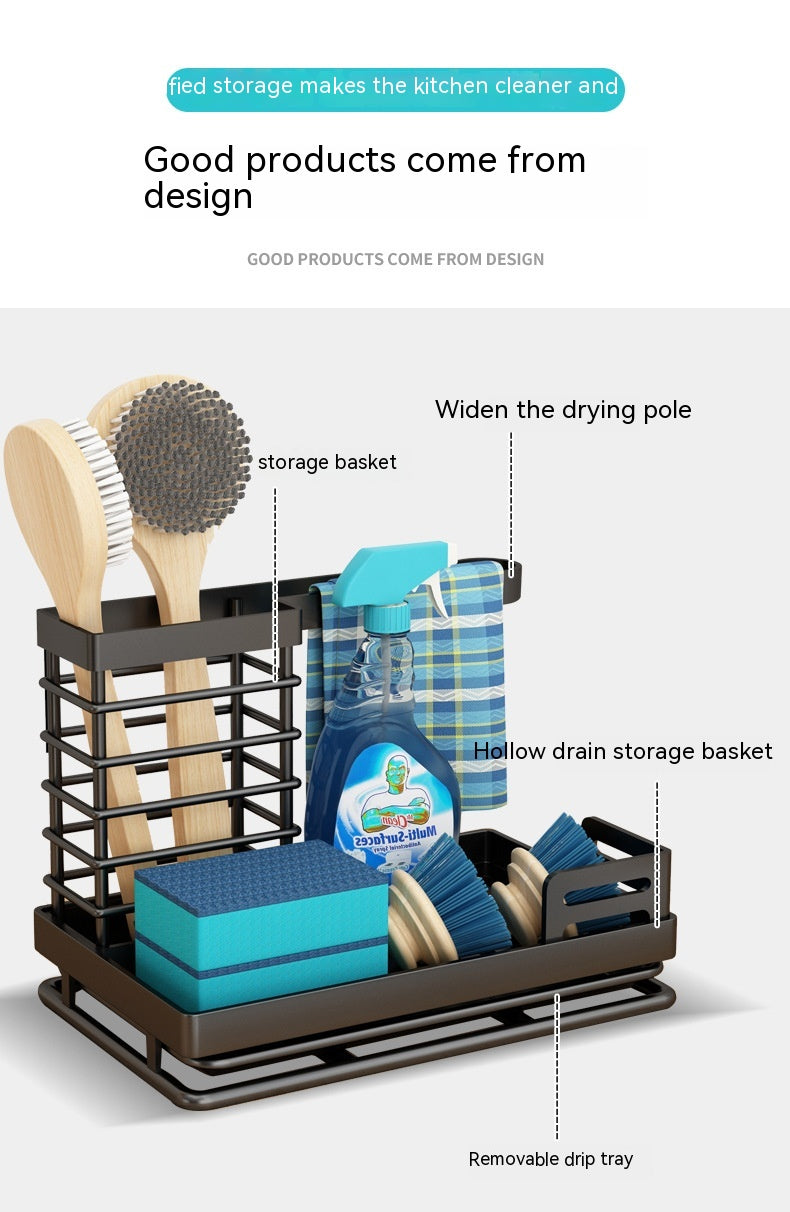 Multifunktionaler Lappenhalter – Platzsparender Halter für Tücher & Reinigungstücher