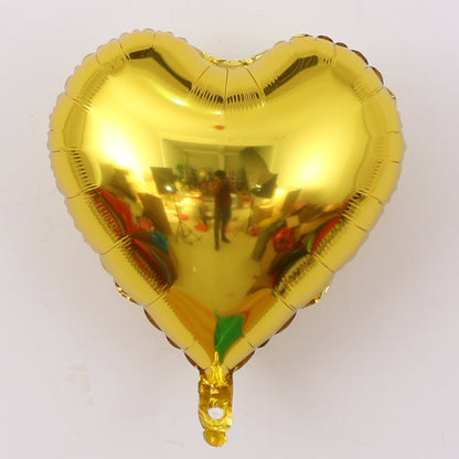 Aluminiumfolienballon Herzform 18 Zoll – Herzballon ca. 40 x 36 cm – Folienballon für Hochzeit, Valentinstag & Deko – ungefüllt