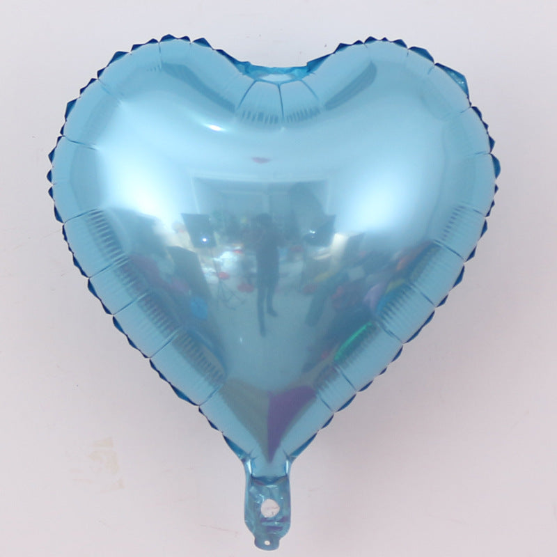Aluminiumfolienballon Herzform 18 Zoll – Herzballon ca. 40 x 36 cm – Folienballon für Hochzeit, Valentinstag & Deko – ungefüllt