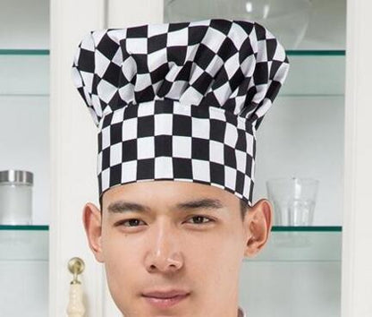 Kochmütze aus Baumwolle – Flache Küchenmütze für Restaurant, Bäckerei & Küche