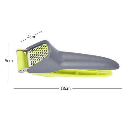 Knoblauchpresse Edelstahl – Ergonomische Knoblauch Presse für Knoblauch & Ingwer – Kraftsparend & Robust