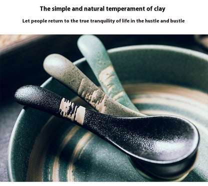 Ceramic Household Restaurant Meal Spoon