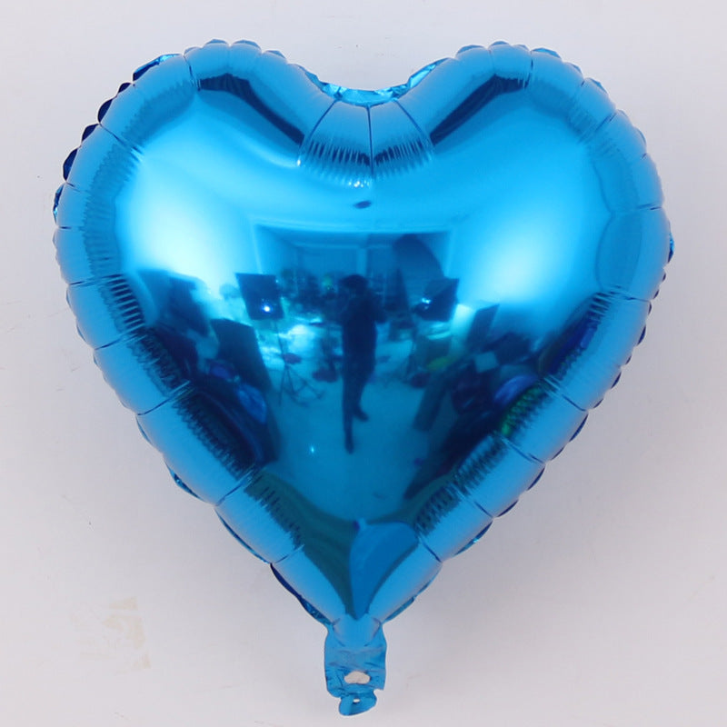 Aluminiumfolienballon Herzform 18 Zoll – Herzballon ca. 40 x 36 cm – Folienballon für Hochzeit, Valentinstag & Deko – ungefüllt