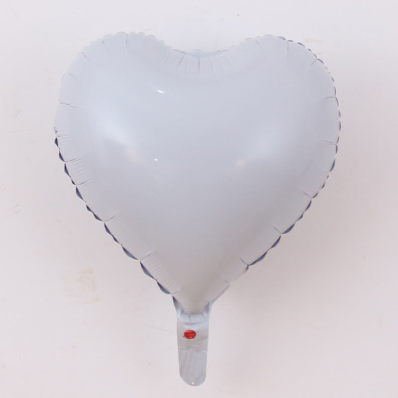 Aluminiumfolienballon Herzform 18 Zoll – Herzballon ca. 40 x 36 cm – Folienballon für Hochzeit, Valentinstag & Deko – ungefüllt