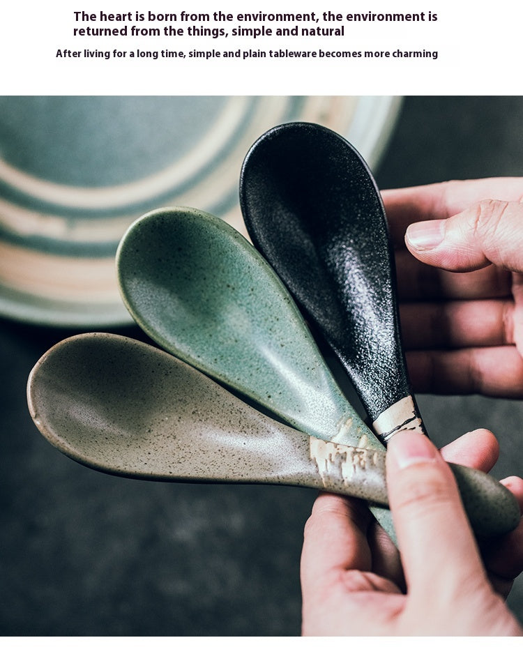 Ceramic Household Restaurant Meal Spoon