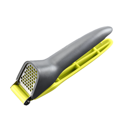 Knoblauchpresse Edelstahl – Ergonomische Knoblauch Presse für Knoblauch & Ingwer – Kraftsparend & Robust