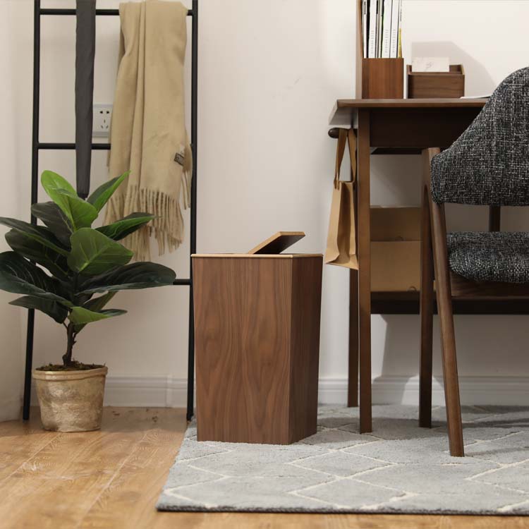 Holz Mülleimer | Natur Abfallbehälter für Küche & Gastronomie