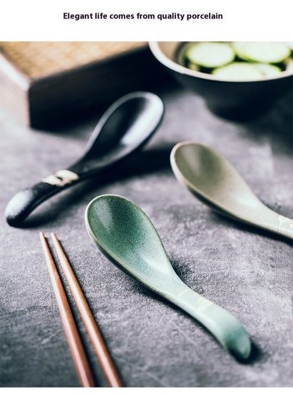Ceramic Household Restaurant Meal Spoon